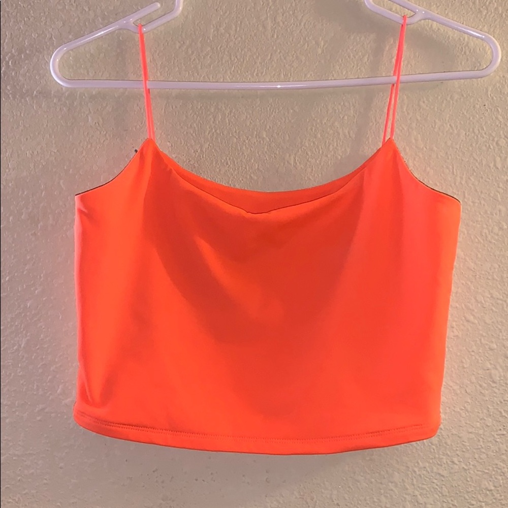pacsun neon orange tank!